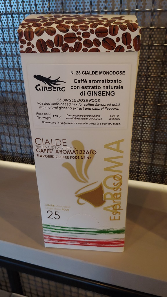 Cialda Caffe Monodose Aromatizzato al Ginseng 25 pz (ESE 44 )