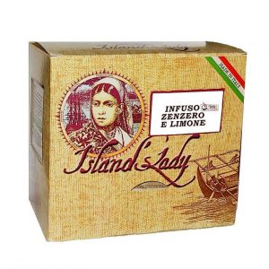 INFUSO Island's Lady Linea Professionale Box 15 Filtri Piramidali INFUSO ZENZERO E LIMONE