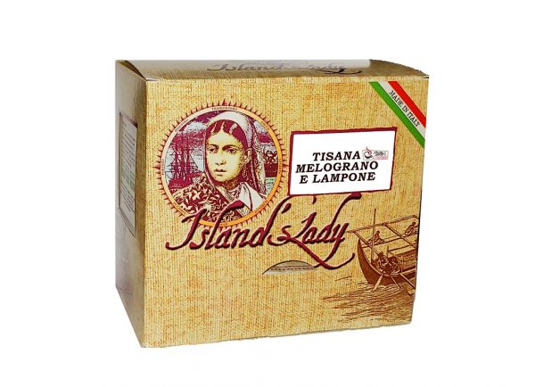 Tisana Island's Lady Linea Professionale Box 15 Filtri Piramidali TISANA MELOGRANO E LAMPONE