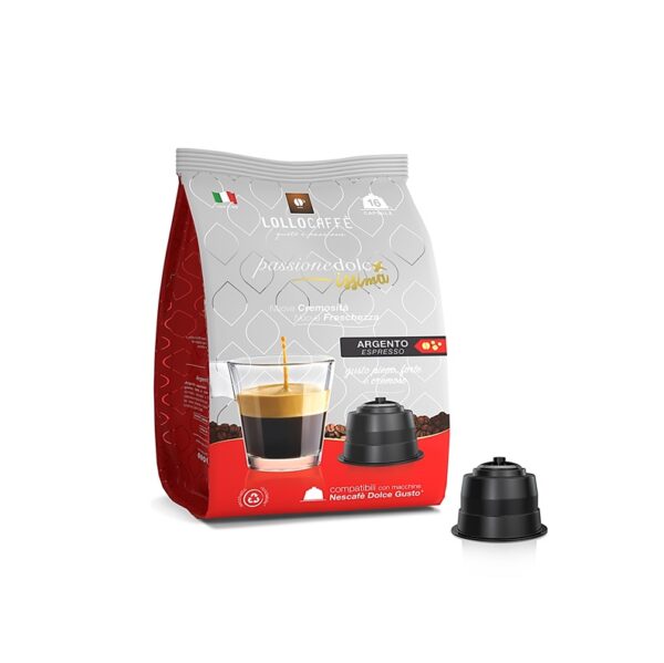 96 Lollo Caffe Capsule compatibili Dolce gusto Argento